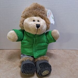 Starbucks 104th Edition Bearista Bears 2011 Trapper Bear Puffer Jacket Boots